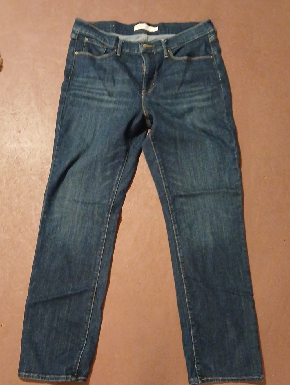Levi's Women's Dark Blue Straight-Leg Jeans